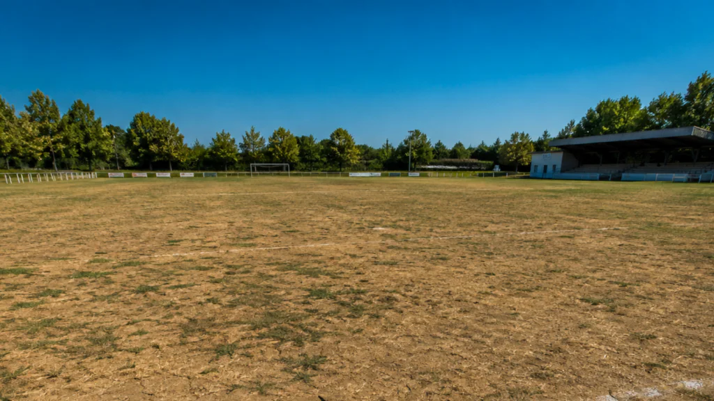 Herbe grillée, terre craquelée : la sécheresse menace la reprise du foot amateur